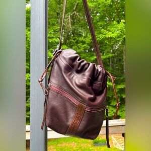 [SOLD] Rough & and Tumble Med MEL Brown Train with Garnet inners.